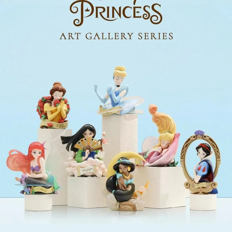 

Disney Принцесса арт-галерея серия Мультфильм Аниме фигурки коллекционные куклы игрушки милые настольные украшения подарок на день рождения