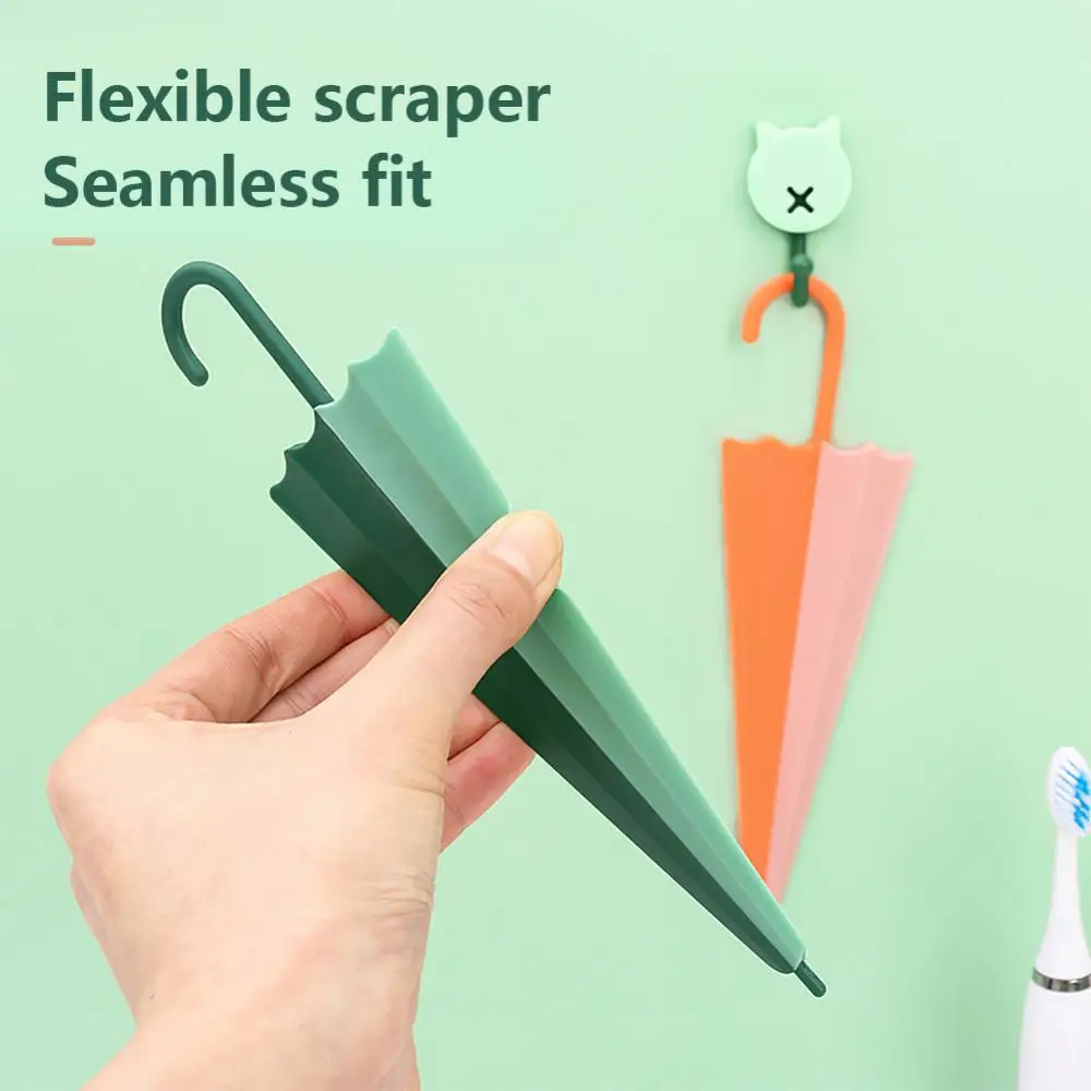 

Bathroom Accessories Umbrella Wiper Mini Silicone Mirror Defogging Wiper Cleaning Products For Home Creative Cleaning Brush