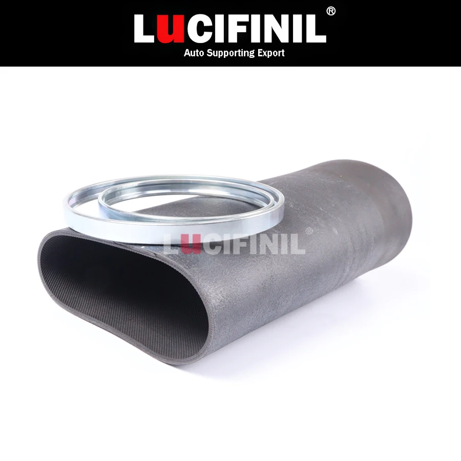 

LuCIFINIL 1 Set Bellow Air Sleeve Pillow Rubber With Rings For Mercedes W164 ML GL Rear Air Suspension Spring Bag 1643200625