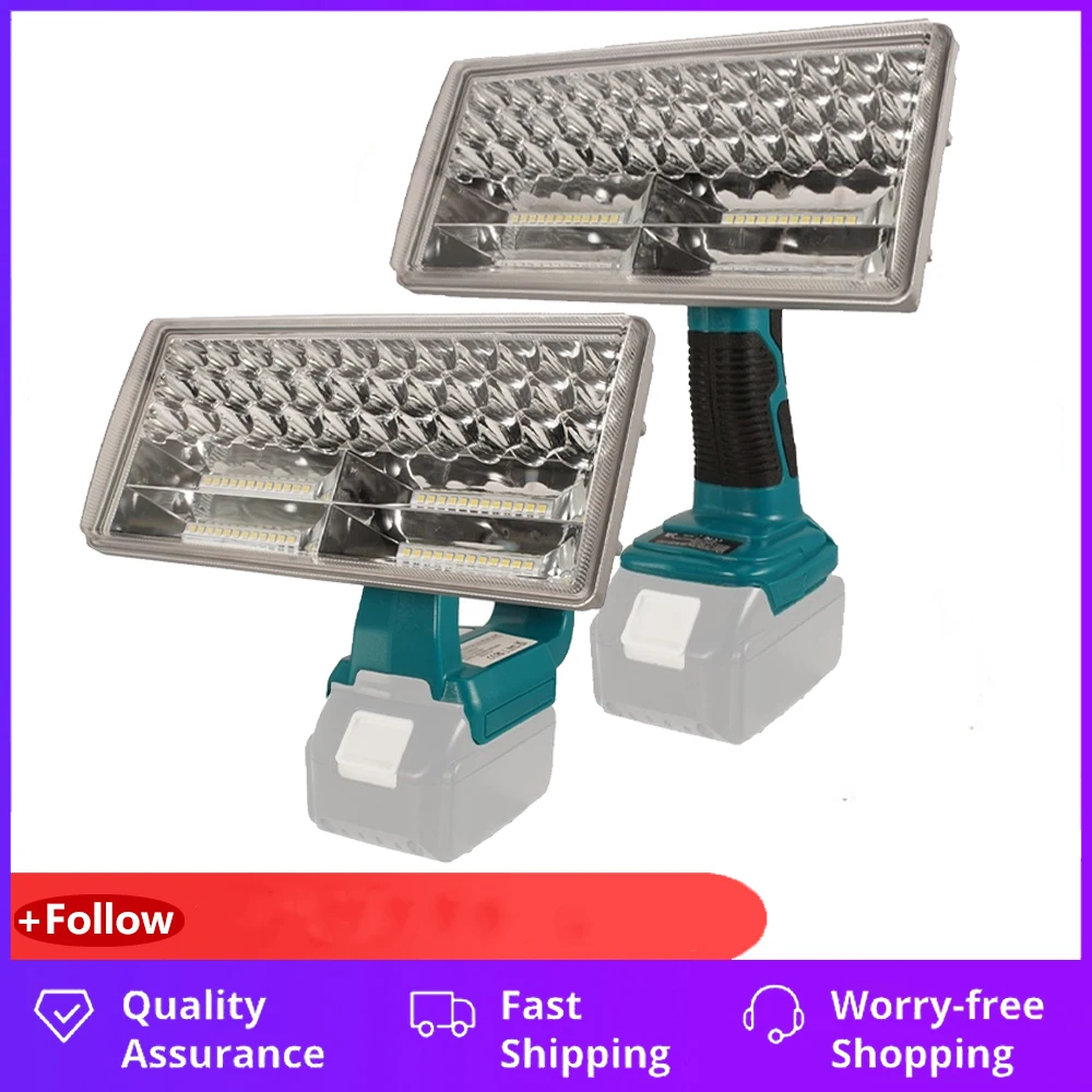 

Оптовая продажа, 9-дюймовая лампа 40 Вт, литисветодиодный светодиодная лампа, зарядное устройство USB для Milwaukee/Makita Bosch/DeWalt, литий-ионный аккуму...