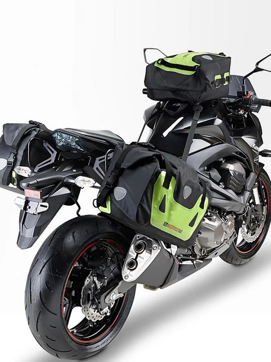 Водонепроницаемая сумка для мотоцикла седельная ночные светоотражающие боковые