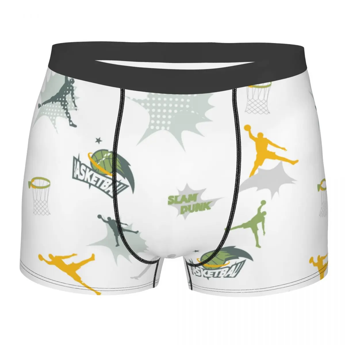 

Doodle Basketball Underpants Breathbale Panties Male Underwear Print Shorts Boxer Briefs