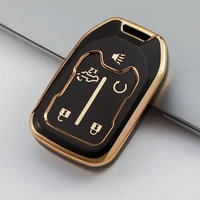 tpu new premium car key case cover for chevrolet 2015 16 tahoe silverado suburban gmc sierra acadia terrain 5 6 button key case