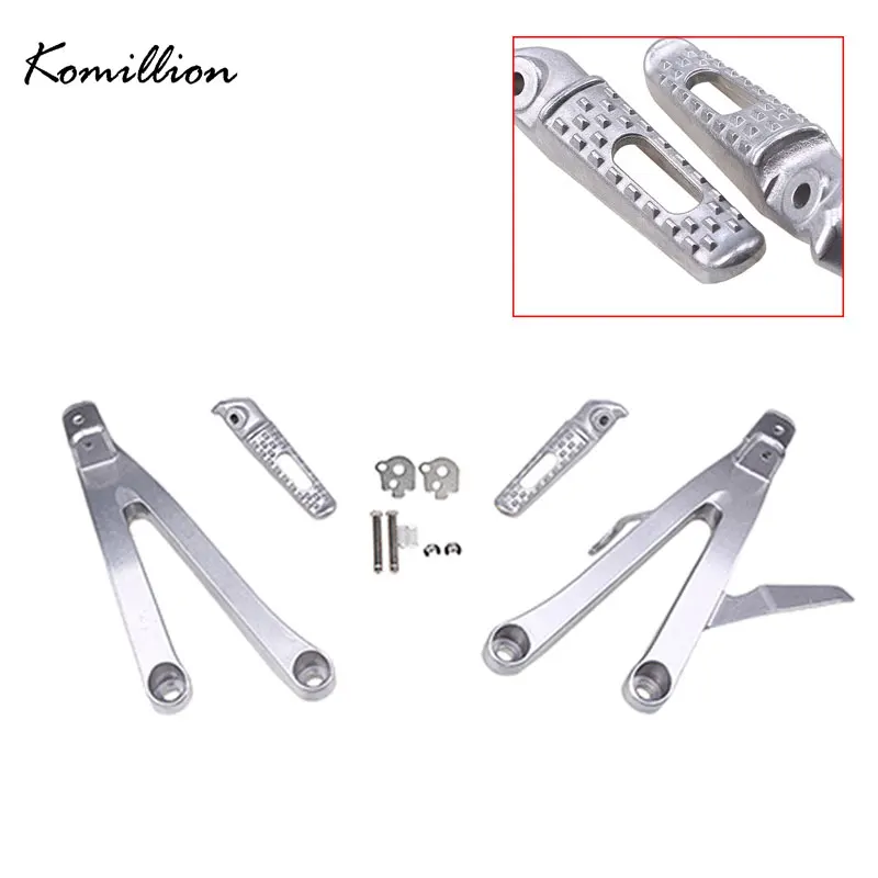 

1Set Motorcross Footrest Motorcycle Passengers Rear Foot Pegs Pedals Brackets for Scooter ATV Honda CBR600RR 2007-2014 2013 2012