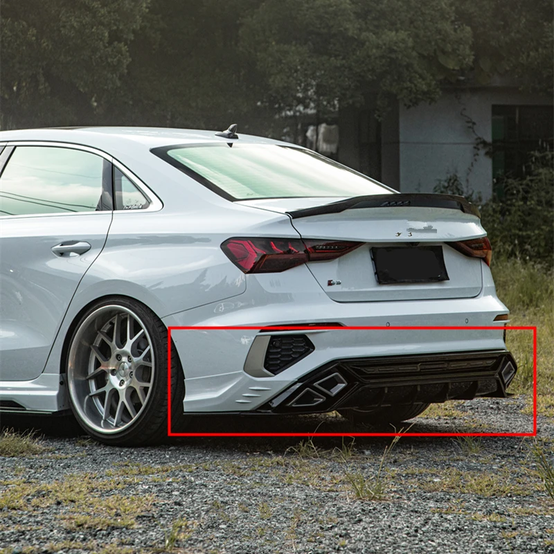 Для Audi A3 A3L седан хэтчбек 2021 22 2023 Передняя фотосессия выхлопная полоса Крышка