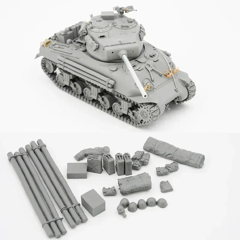 Фото Модель BORDER 1/35 BT-046 Sherman M4A1, танк 76 мм, турель в сборе, масштаб, игрушки «сделай сам», комплект модели №4