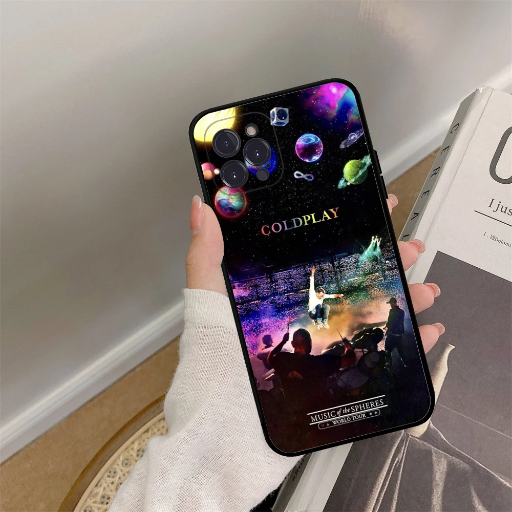 Чехол для телефона Band C-Coldplay Moon Music iPhone 16 15 8 7 6 6S Plus X SE XR XS 14 11 12 13 Mini Pro Max чехол