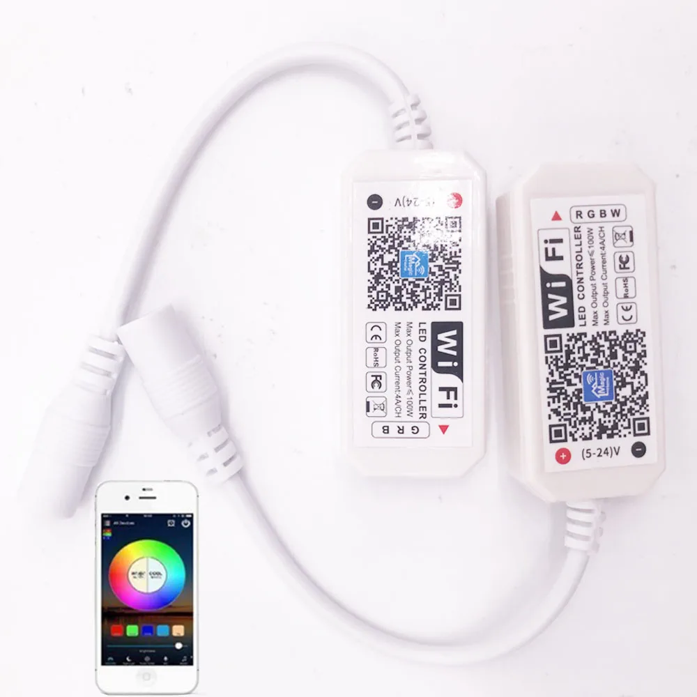 Миниатюрный светодиодный контроллер Magic Home с Wi-Fi RGB/RGBW 16 миллионов цветов для