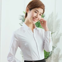women shirts blouses white work button up shirt short sleeved casual tops fall tops for women clothes spring long sleeve shirts