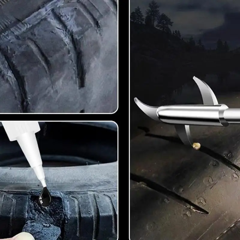 Автомобильный мгновенный супер клей 20 г сильный для уплотнения шин