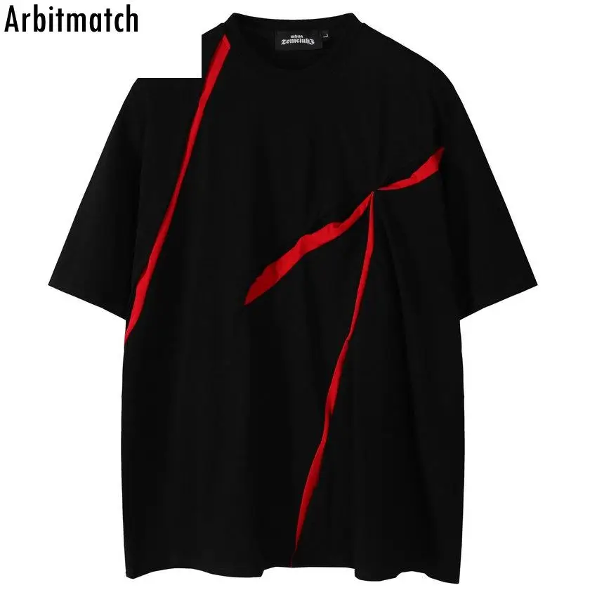 

Мужская футболка с круглым вырезом, в стиле Харадзюку