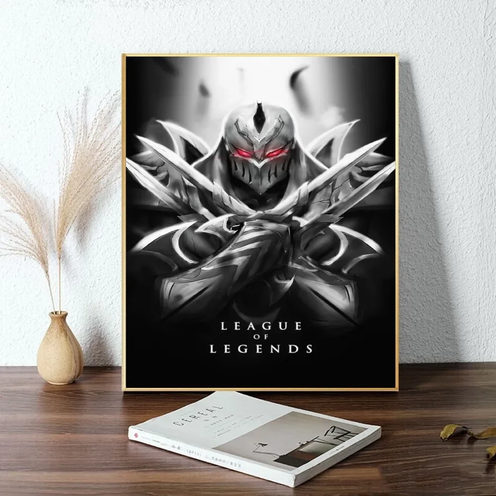 Крутая Zed League Of Legends Hd Водонепроницаемая Бумажная Наклейка-плакат 1 Шт. Мультяшный