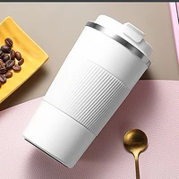 380ml510ml double stainless steel 304 coffee thermos mug leak proof non slip car vacuum flask travel thermal cup water bottle