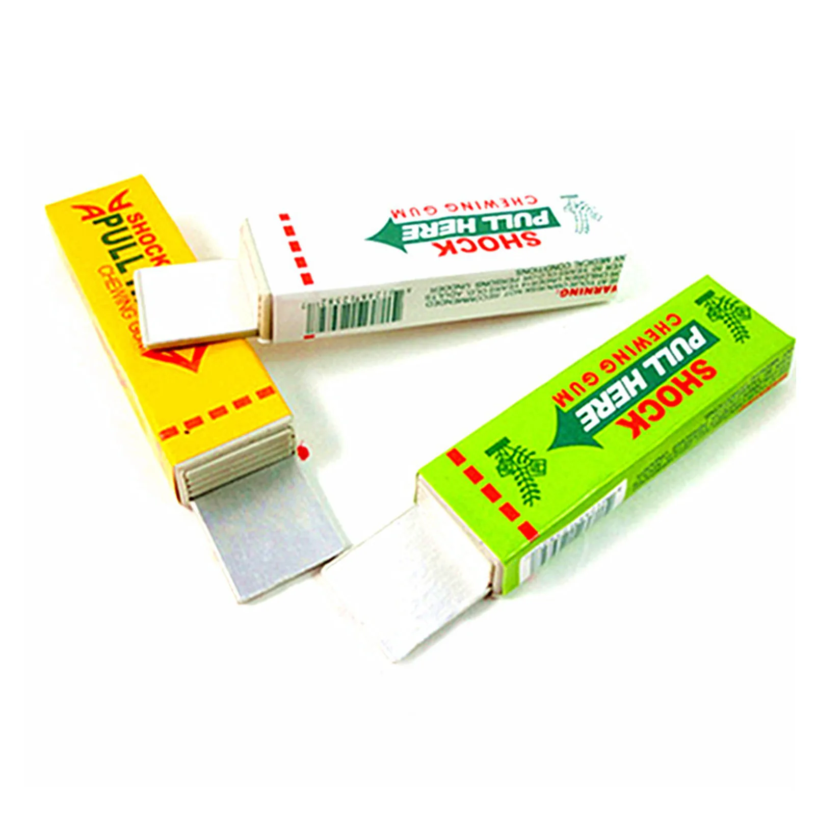 

1PCS Electric Chewing Gum Tricky Prank Trick Gag Funny Toys Funny Safety Pull Head Chewing Gum Electric Shock Toys Wholesale