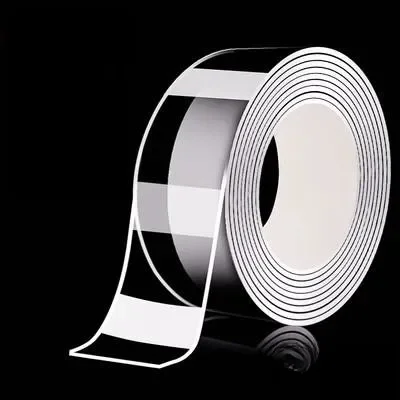 

Сверхпрочная двусторонняя клейкая нано-лента, прозрачная съемная водонепроницаемая высоковязкая липкая лента, сетка без следов, многоразовая лента