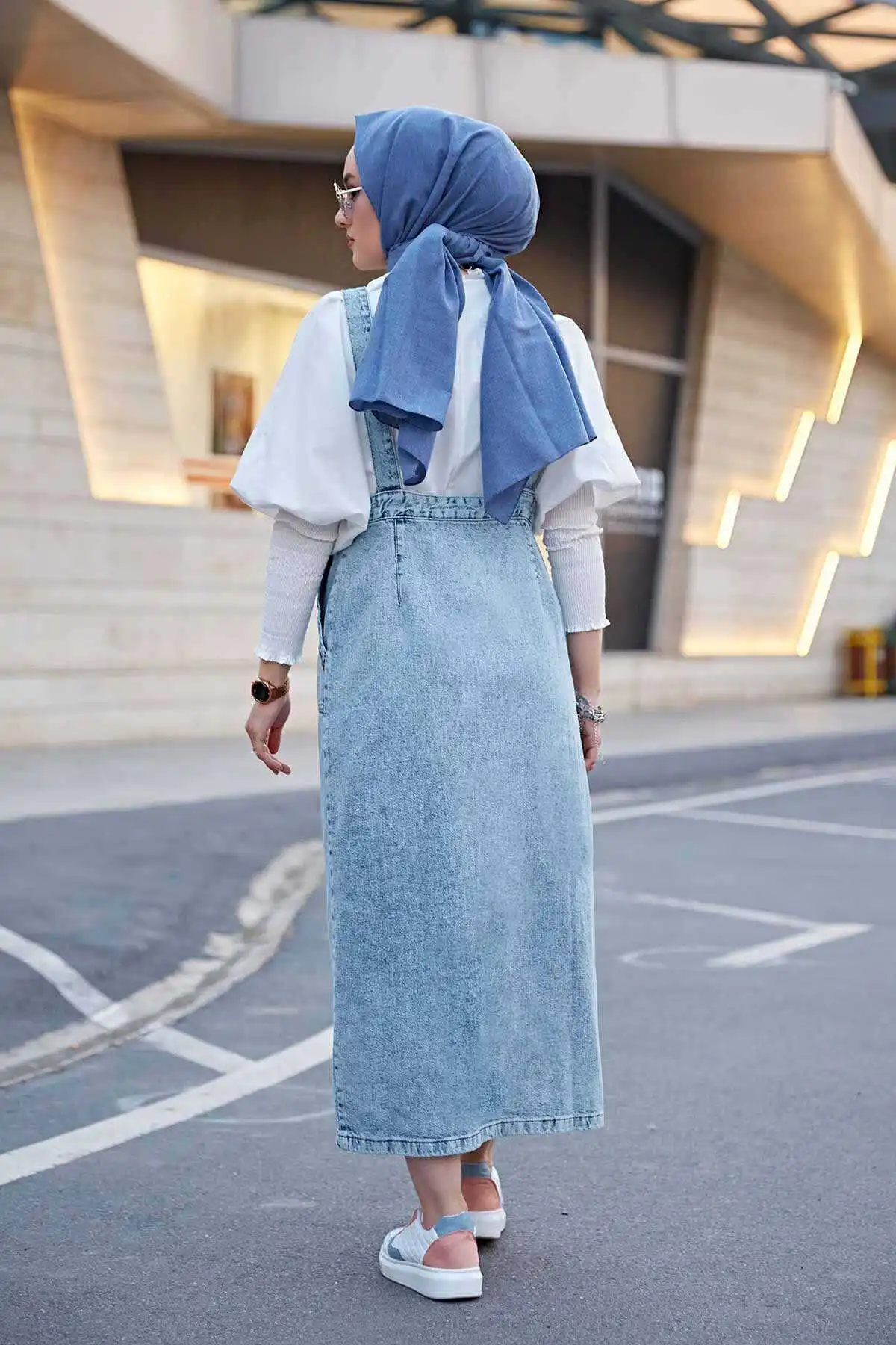 Зимние джинсы-комбинезон MD-Осень-зима 2021 Стандартный головной платок исламский