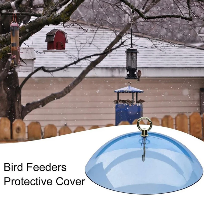Clear Protective Dome Anti-squirrel Rain-proof Hanging Hummingbird Rain Cover Guard Baffle With Hooks