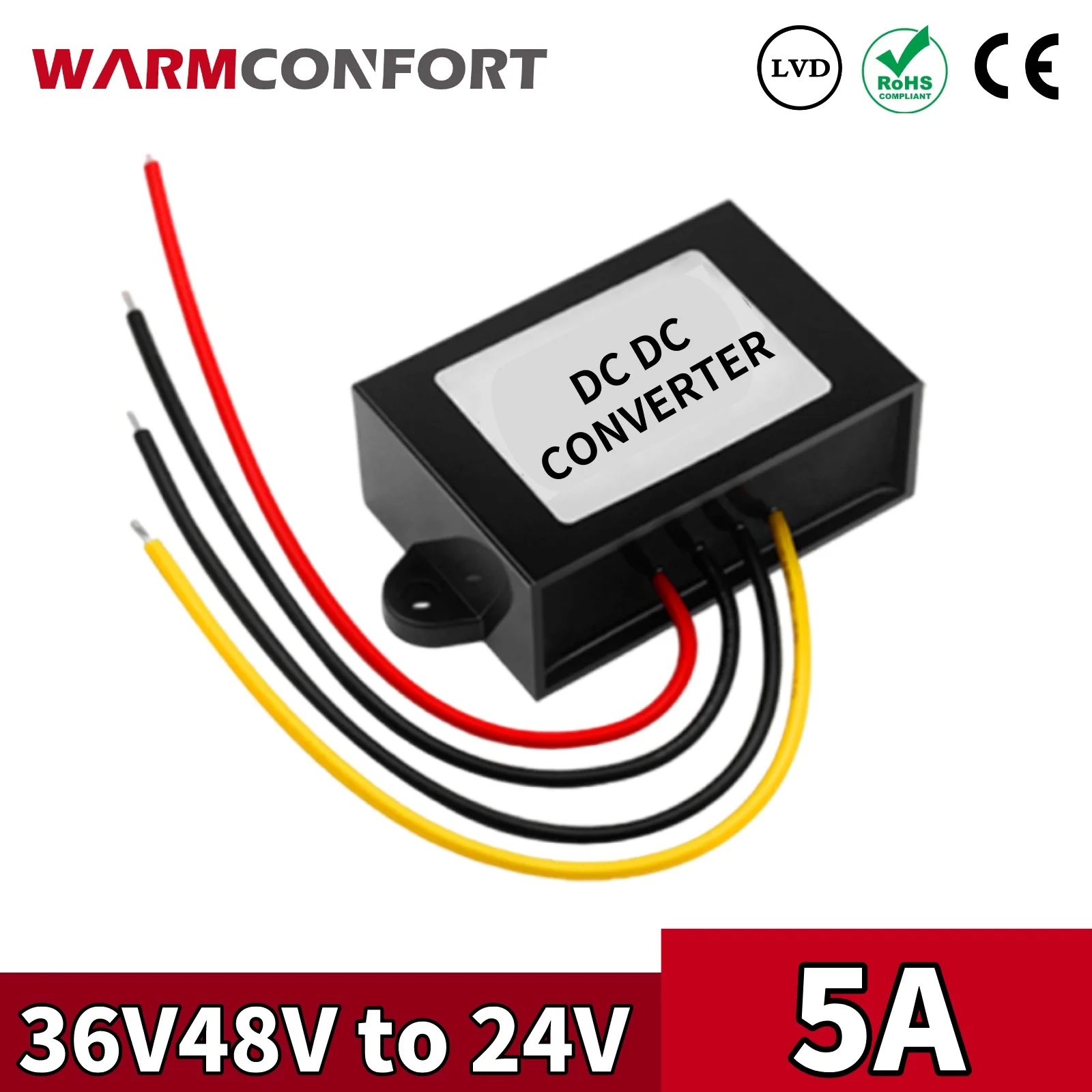 

36V 48V to 24V 5A 120W DC DC Converter Step-down Buck Car Truck Vehicle
