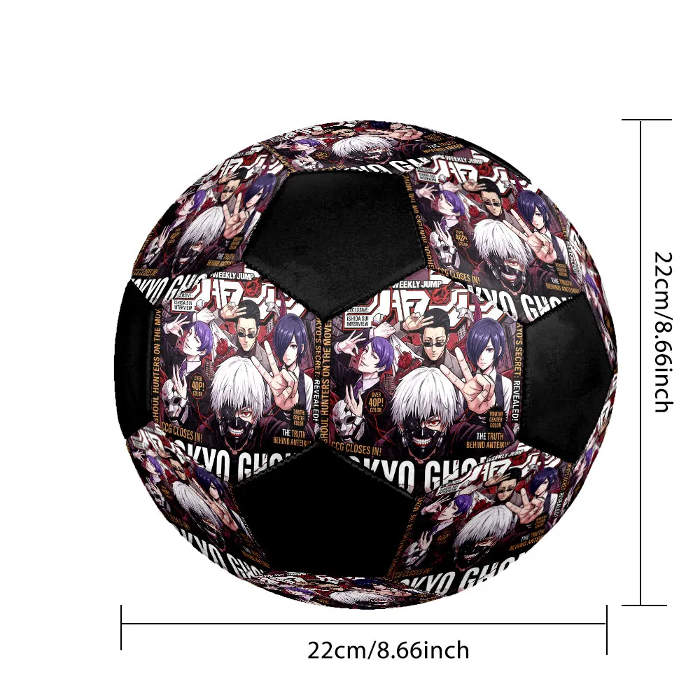Футбольный мяч Tokyo Ghoul, размер 5, цветной, для тренировок команды, подарок, HE123, 1 шт. (art.: 3920dc1256dbc) - 3920dc1256dbc