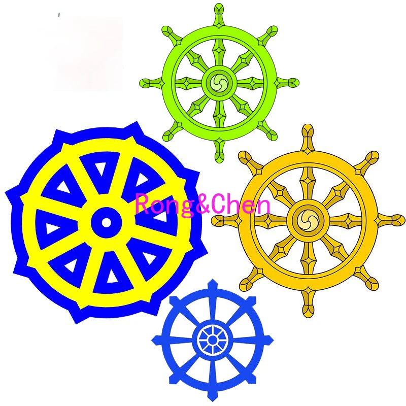 

Personality Car Stickers Dharma Wheel Buddhism Religion Car Motorcycle Racing Windshield Body Laptop Helmet PVC Vinyl Decals