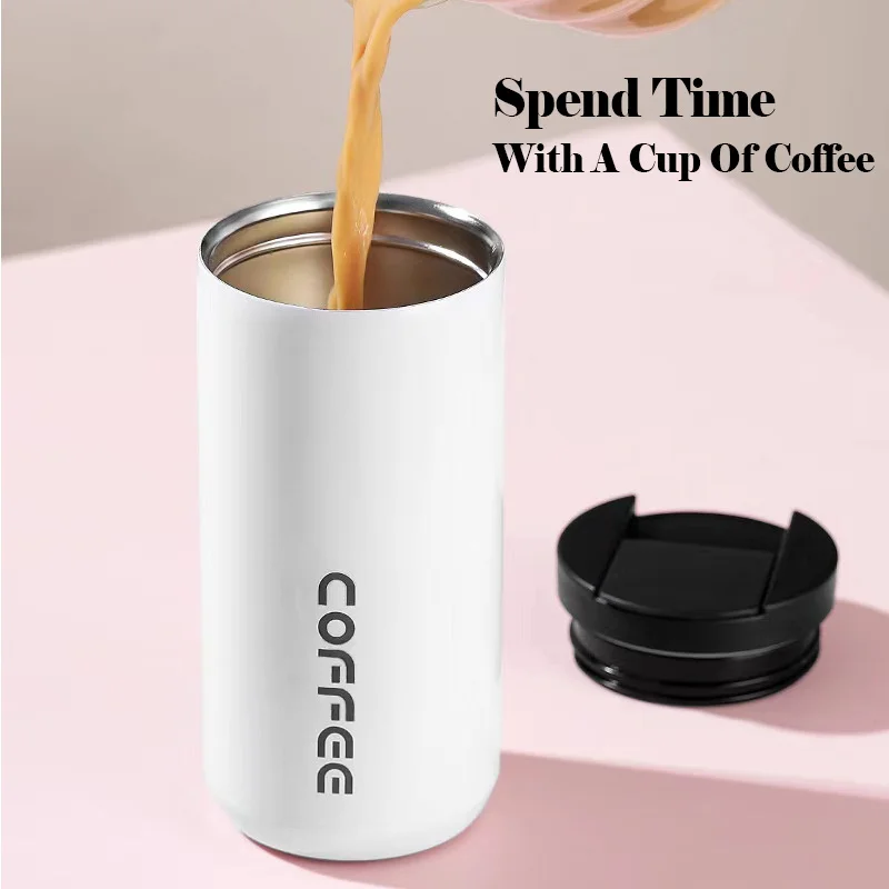 

Travel Vacuum Flasks Insulated Water Bottles Household 400/550ML Stainless Steel Thermos Mug Leakproof Car Milk Tea Coffee Cup