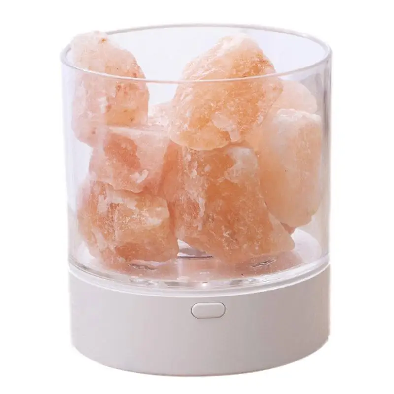 

Crystal Natural Salt Lamp USB Multicolor Night Light Table Lamps For Bedroom Bedside Fixture Christmas Decor Light Mode
