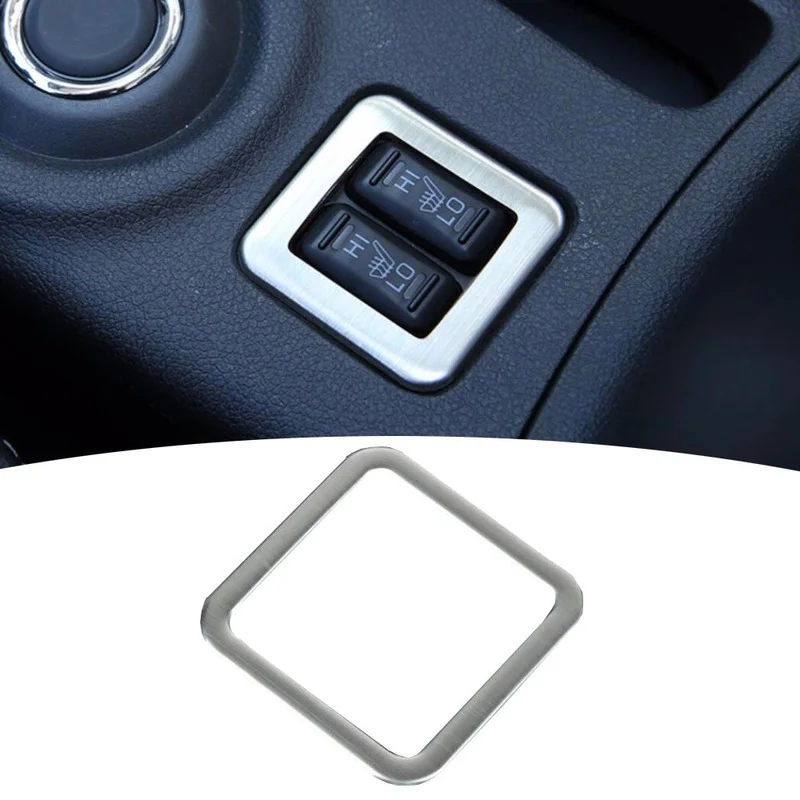 

Кнопка обогрева автомобильного сиденья, декоративная рамка, модификация, декор из нержавеющей стали, автомобильные аксессуары, интерьер для Mitsubishi Outlander 2013-16