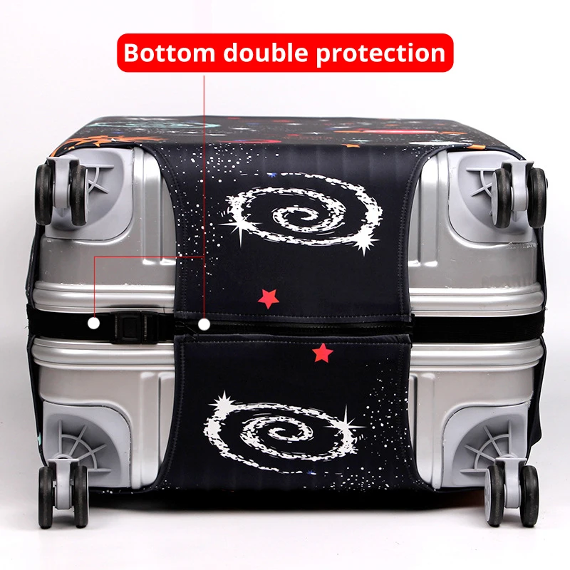 Hot Fashion World Approved Luggage Cover Protective Suitcase Cover Trolley Case Travel Luggage Dust Cover 18 to 32inch