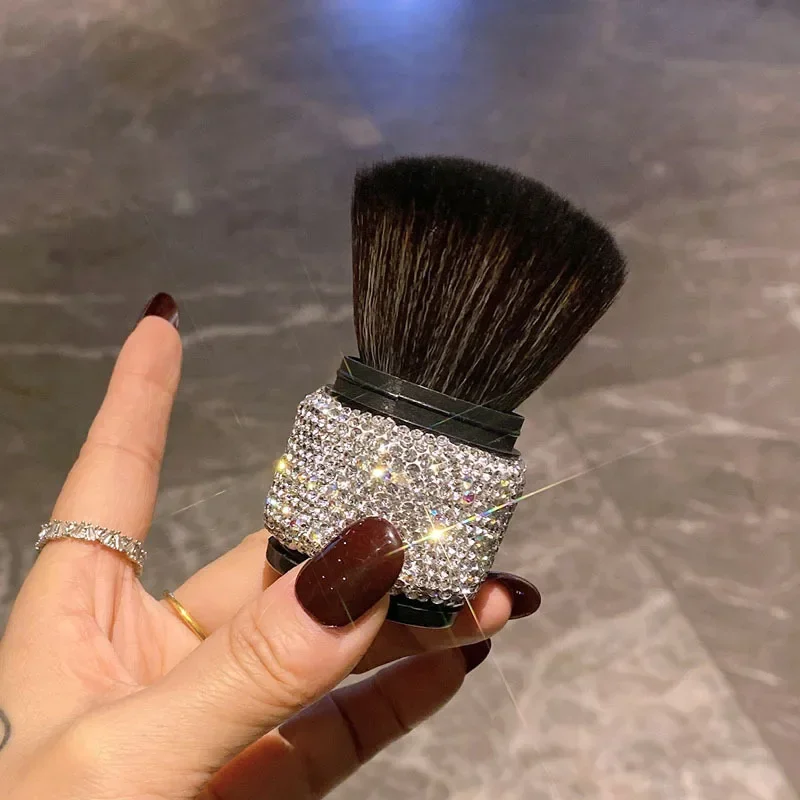 Набор блестящих косметических кистей органайзер кисти для макияжа с мягкой