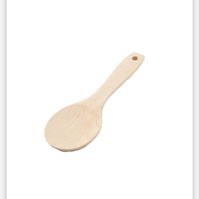 

100pcs Natural Wooden Cooking Scoop Catering Tableware Kitchen Utensils Rice Soup Spoon Kitchen Supplies NO283