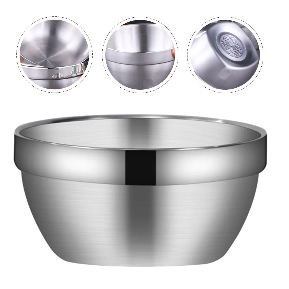 

Fruit Bowls Stainless Steel Soup Kitchen Salad Baby Food Container Vegetable Ceramic Dishes Ramen Home Noodle
