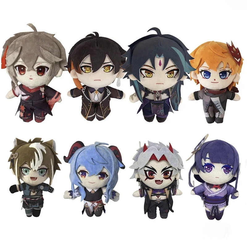 

Genshin Impact Plush Arataki itto Ganyu Morax Zhong Li Xiao Tartaglia Kaedehara Kazuha Gorou Hu Tao Soft Doll Pillows Kids Gifts