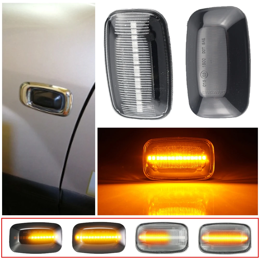 2 шт боковые габаритные огни динамический светодиод для Toyota Landcruiser Land cruiser 70 80 100