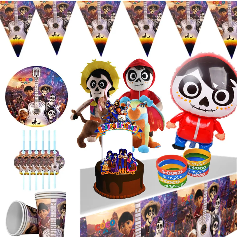 Disney Cupcake toppers Coco Party Decoration Theme Party 12Pcs Set Cupcake Topper Best Gift Toy For Children kids party supplies