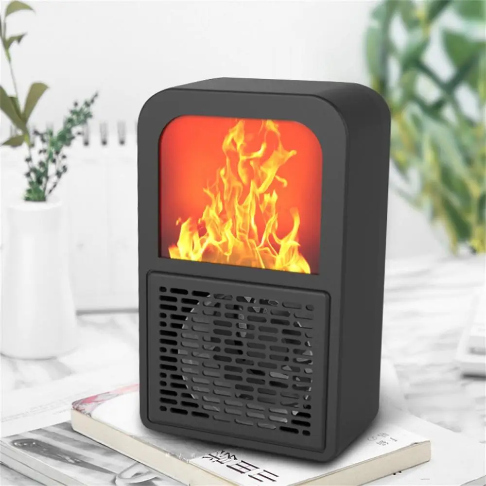 

Household Energy-saving Warmer Electric Heater Bathroom Quick Heating Flame Fan Heater Handy Heating Stove Radiator