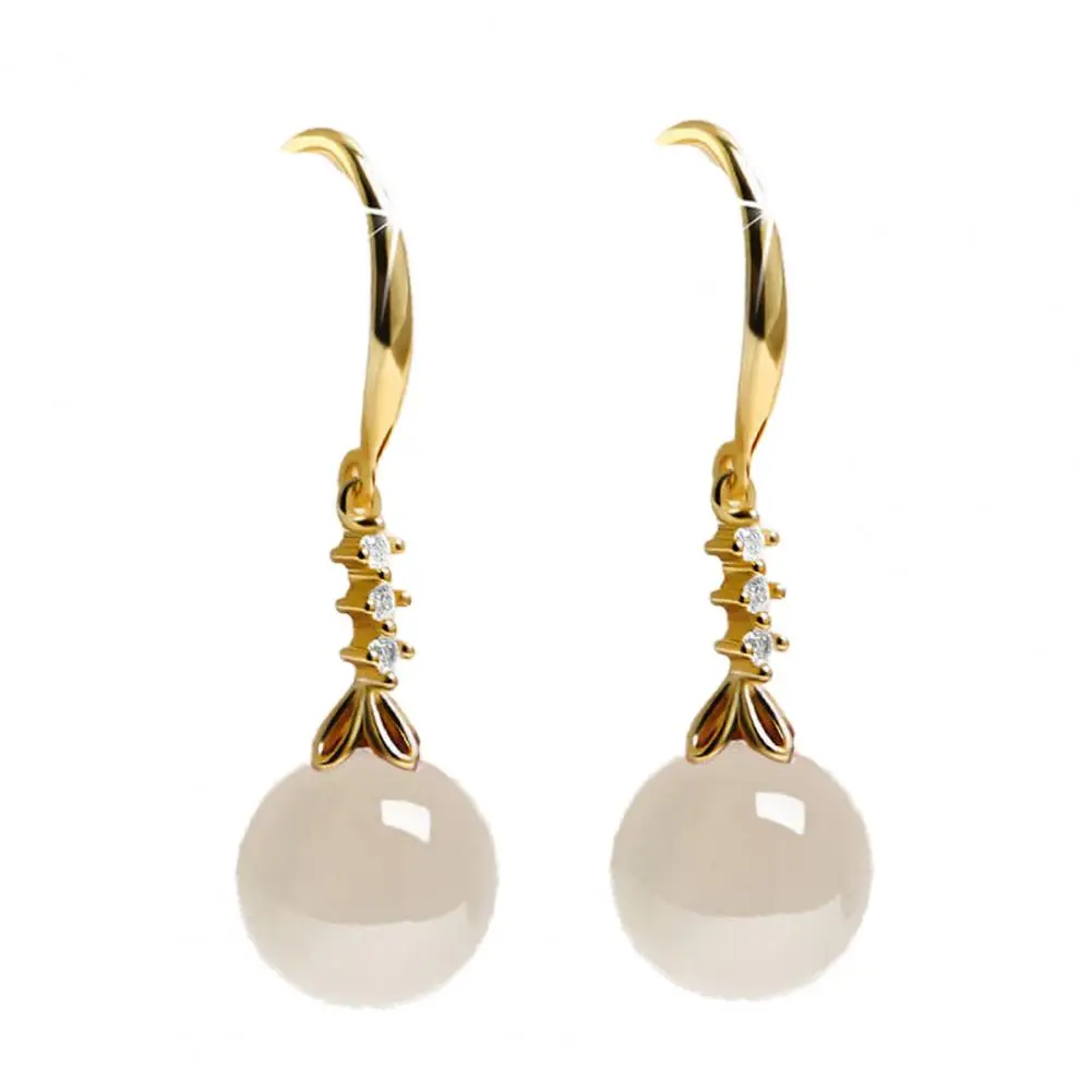 

Stylish Women Earrings Exquisite Non-allergenic Shiny Bright Hook Earrings Agate Earrings Agate Earrings 1 Pair