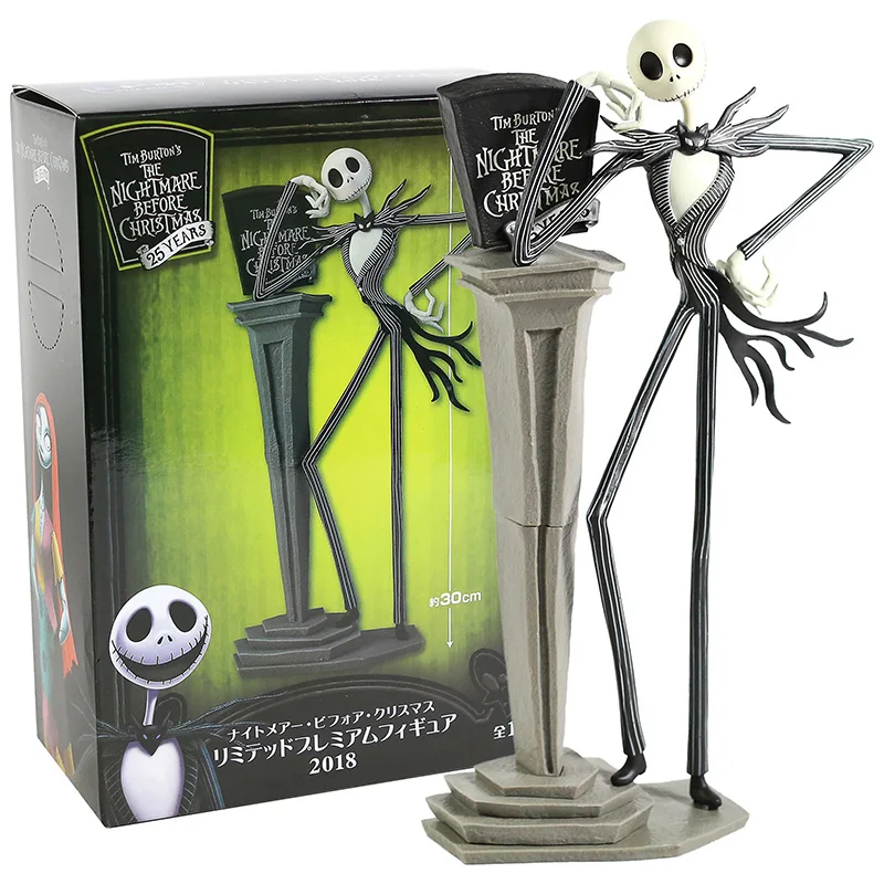 

Hot Sale Jack Skellington The Nightmare Before Christmas 25th Anniversary Year Tim Burton Film Figure Model Toys Gift