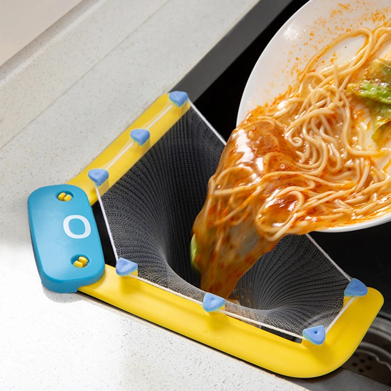 

2023 1Pc Kitchen Sink Strainer Kitchen Sink Garbage Strainer Mesh Triangle Drainage Rack Mesh Garbage Bag Kitchen Cleaning Tools