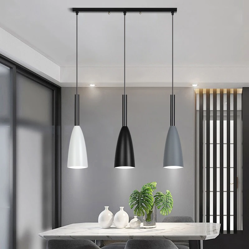

E27 Pendant Lights LED Chandeliers Nordic Hanging Lamp Minimalist Kitchen Dining Room Lighting Luminaire Modern Decor Fixture