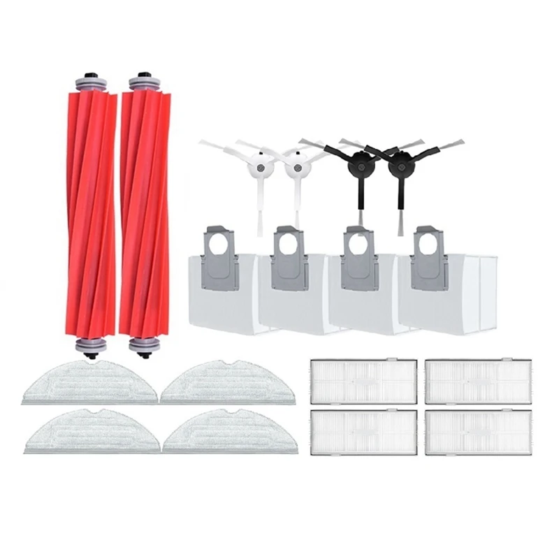 

Набор аксессуаров для Roborock G10S/G10S PRO S7 Maxv Ultra, сменные детали для робота-пылесоса, запчасти для фильтра НЕРА, 18 шт.