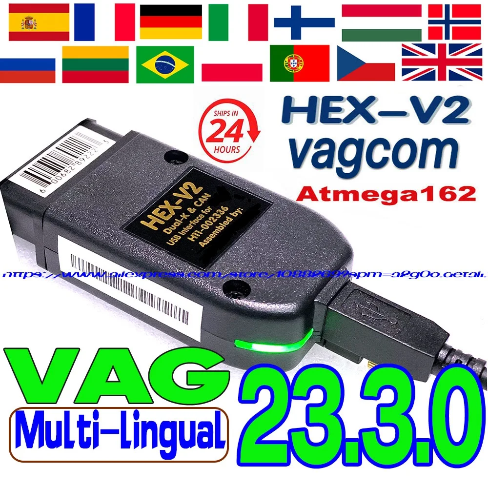 

2023 Newest V23.3.1 VCDS VAGCOM Scanner Tools ST32F429 Scanne Diagnostic Cable HEX V2 OBD Tools FOR VW AUDI Skoda Seat