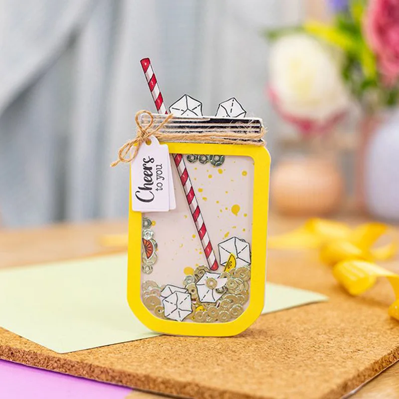 Стеклянные штампы и для вырезания джема-банка новинка 2023 альбом скрапбукинга