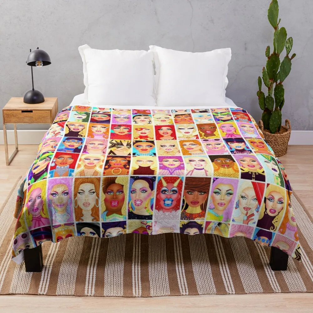 

DRAG QUEEN ROYALTY Throw Blanket blanket wool