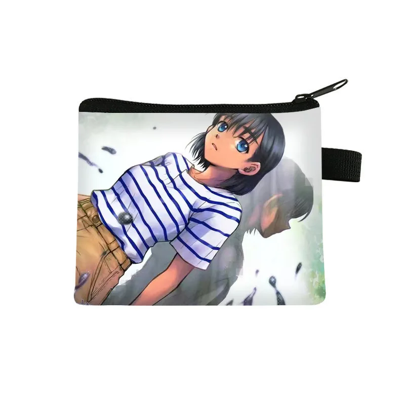 

Summer recreate anime coin purse children portable polyester storage bag new style student hand holding key card bag