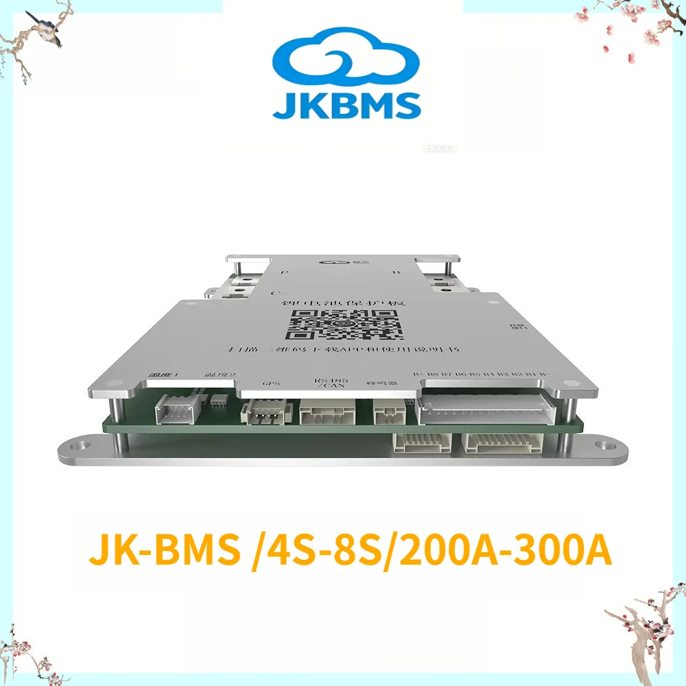 Фото jkbms V19 JK-B2A8S20P RS485 CAN HEAT 200A 300A 4S 8S 12В 24В аккумулятор с активным выравнивающим током 2А Li-ion LiFePO4 LTOTC №4