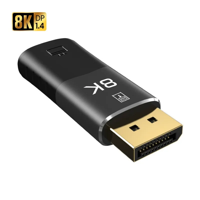 

Переходник DP в HDMI-совместимый, 8K 30 Гц 4K 120 Гц, однонаправленный конвертер DP1.4 в HD2.1, переходник «штырь-гнездо» для ПК
