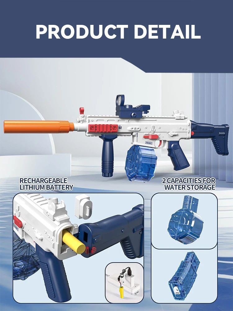 Водяной пистолет M416 электрический игрушка для стрельбы полностью