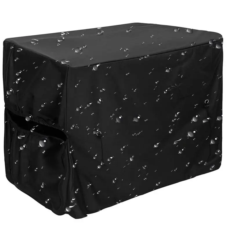 

Чехол для теплового насоса для бассейна, прочный черный Водонепроницаемый защитный чехол из ткани Оксфорд, многоцелевой чехол от дождя, снега, пыли, зимние аксессуары