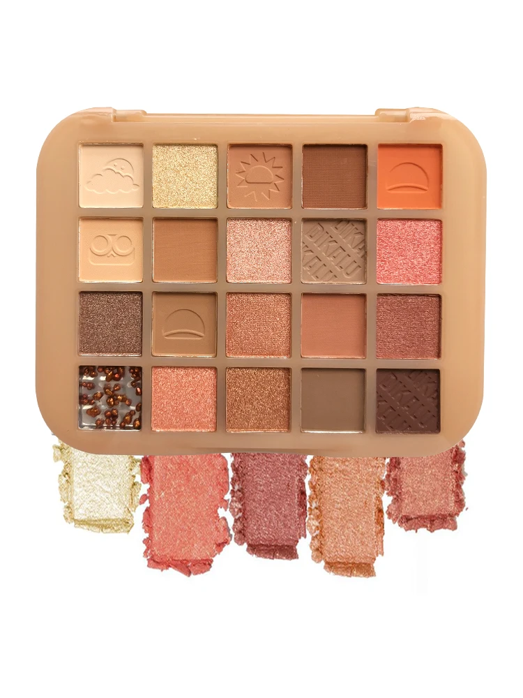 Новинка палитра теней для век женщин 20 цветов хайлайтер водостойкие стойкие