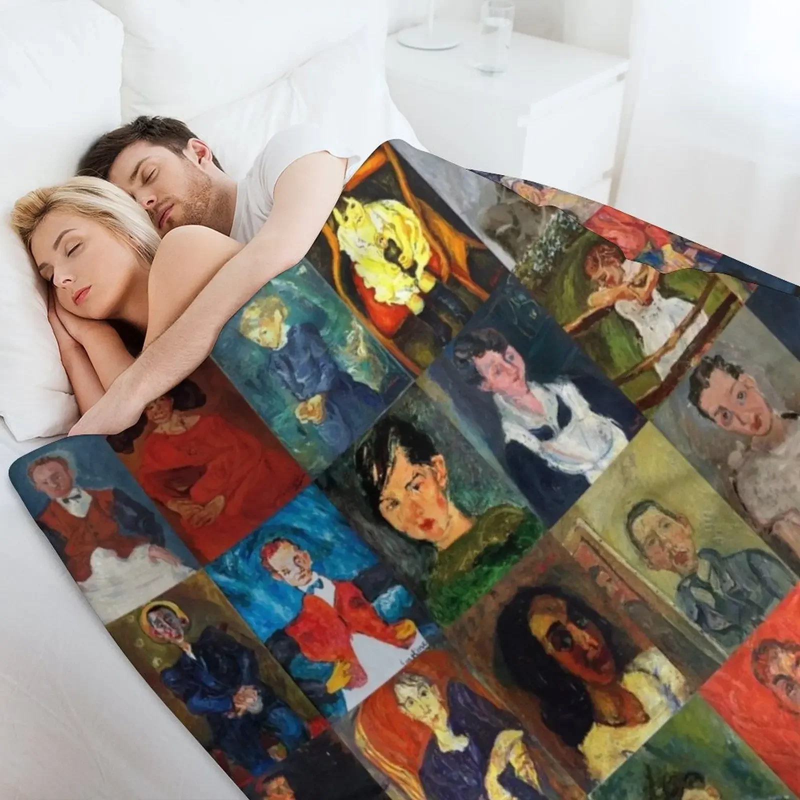 Пушистое одеяло Chaim Soutine Faces